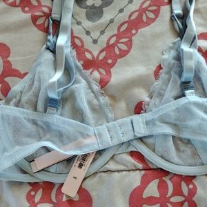 Sexy tee unlined lace demi bra